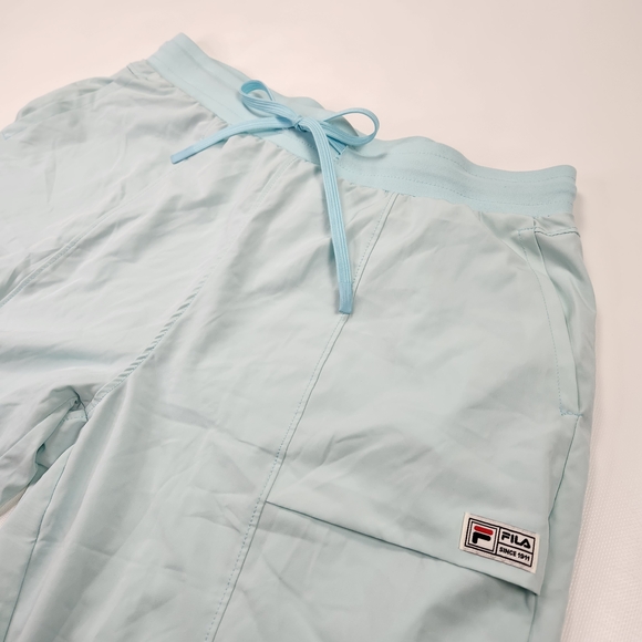 Fila Sky Blue Lined Jogger Pants With Logo - Picture 3 of 7